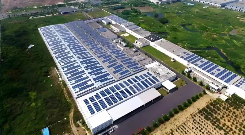 Hana ʻia ʻo PV-Integrated Warehouse Steel Construction