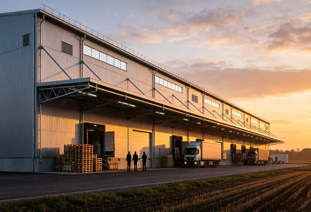 ʻO ke kūkulu kila ʻoihana mahiʻai huahana logistics kūkulu kikowaena
